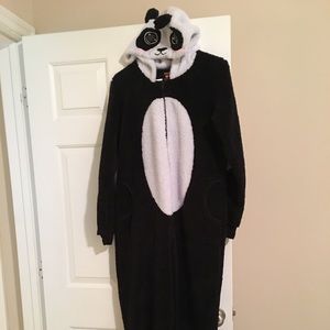 Panda animal onesie adult costume one piece